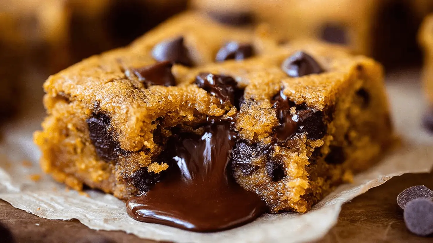 Easy One-Bowl Pumpkin Chocolate Chip Bars for Fall